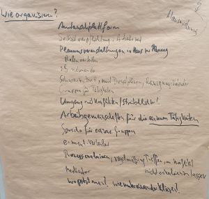 Wie organisieren?